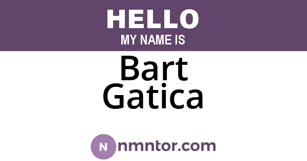 Bart Gatica