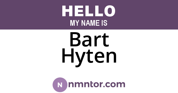 Bart Hyten