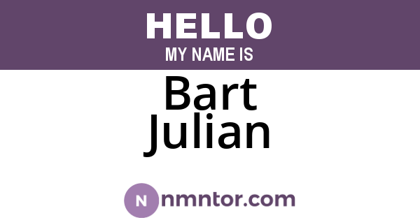 Bart Julian