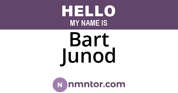 Bart Junod