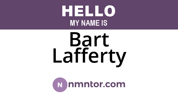 Bart Lafferty