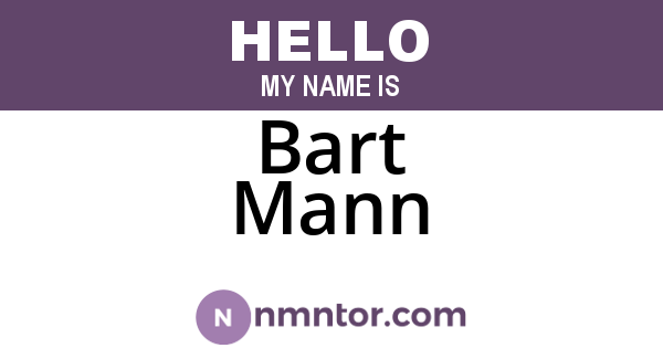 Bart Mann