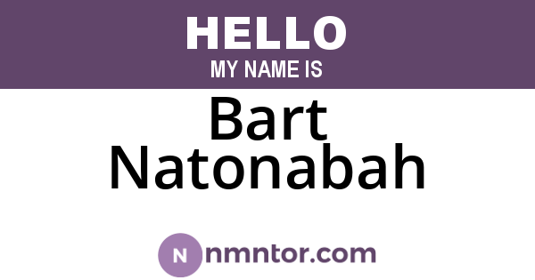 Bart Natonabah