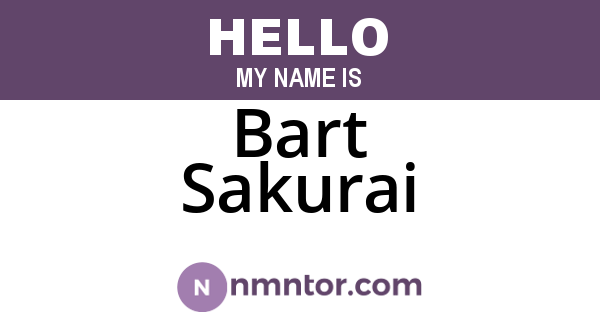 Bart Sakurai