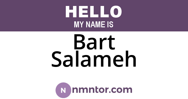 Bart Salameh