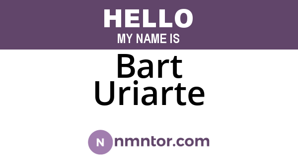 Bart Uriarte