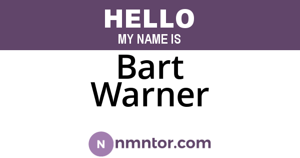 Bart Warner