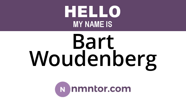 Bart Woudenberg