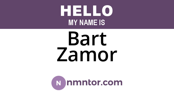 Bart Zamor