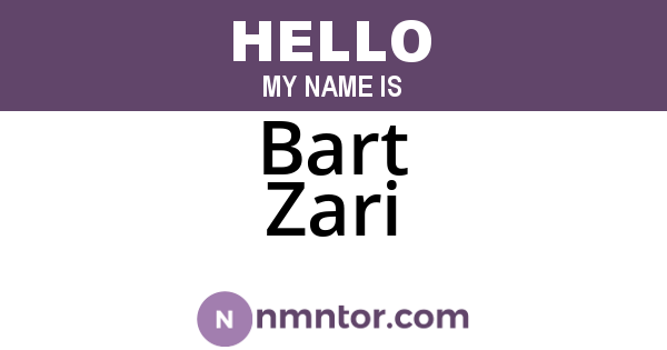 Bart Zari