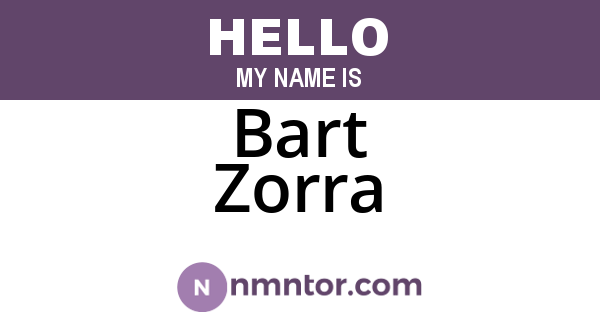 Bart Zorra