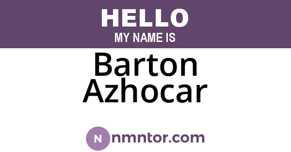Barton Azhocar