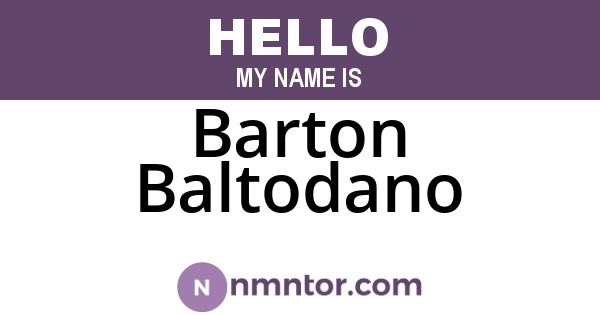 Barton Baltodano