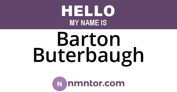 Barton Buterbaugh