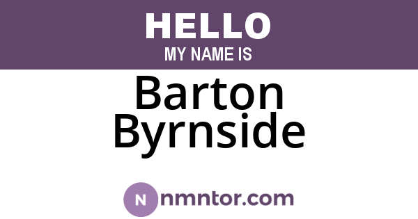 Barton Byrnside