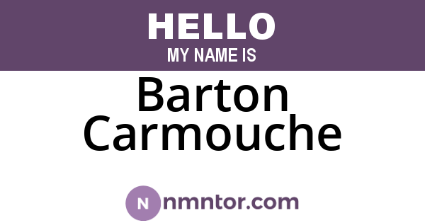 Barton Carmouche