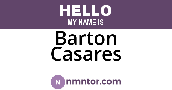 Barton Casares
