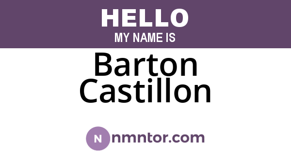 Barton Castillon