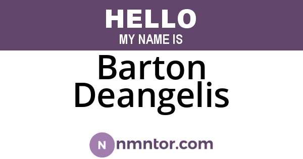 Barton Deangelis