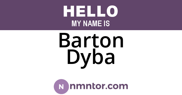 Barton Dyba