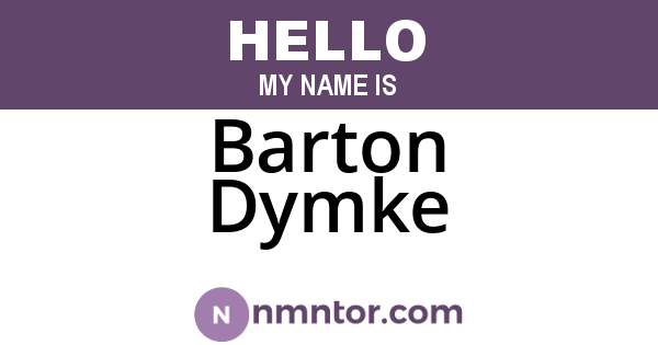 Barton Dymke