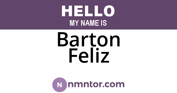 Barton Feliz