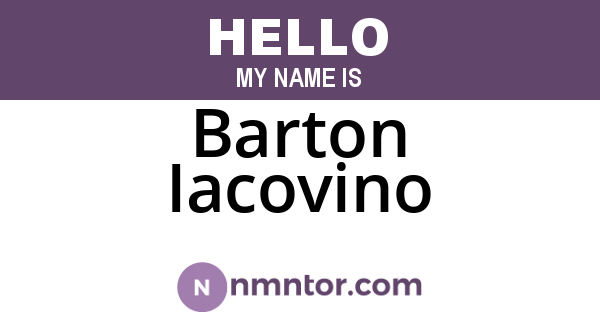 Barton Iacovino