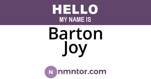 Barton Joy