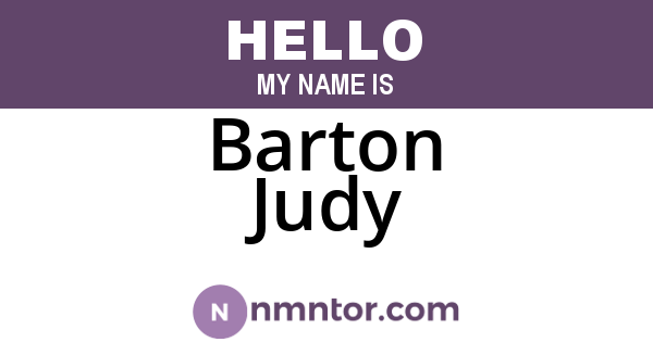 Barton Judy