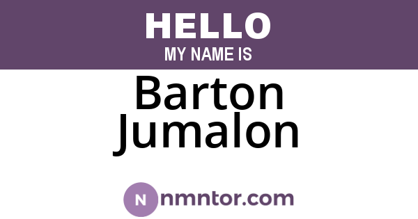 Barton Jumalon