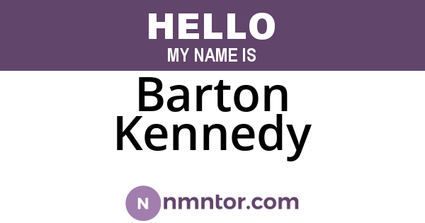 Barton Kennedy