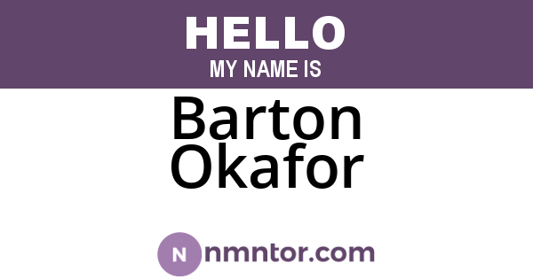 Barton Okafor