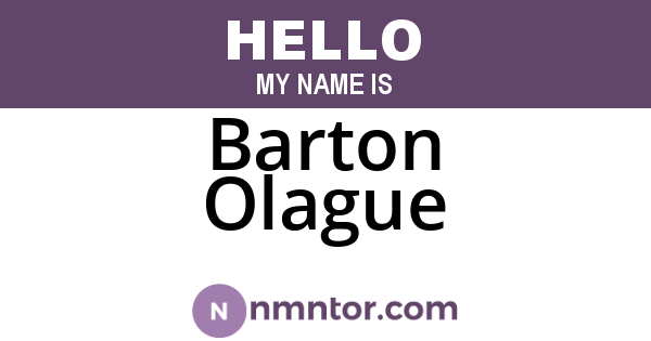 Barton Olague