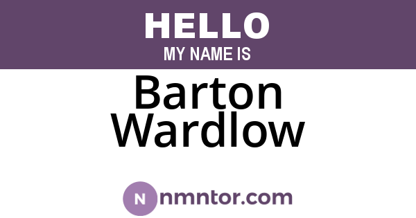Barton Wardlow