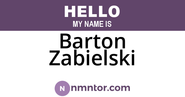 Barton Zabielski
