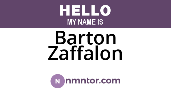 Barton Zaffalon