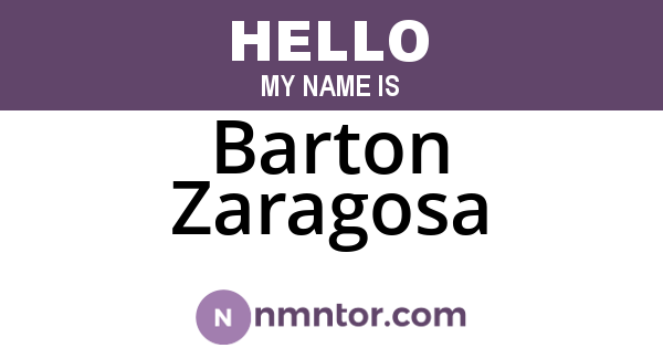 Barton Zaragosa