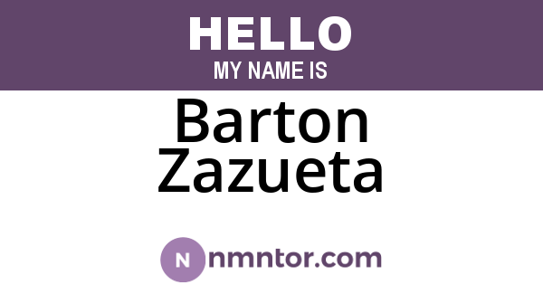Barton Zazueta