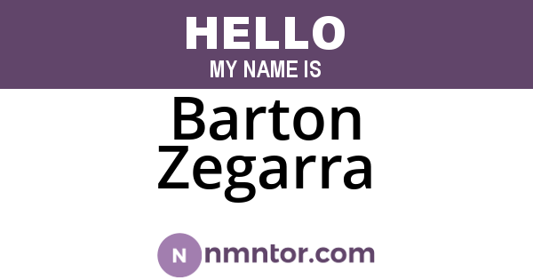 Barton Zegarra