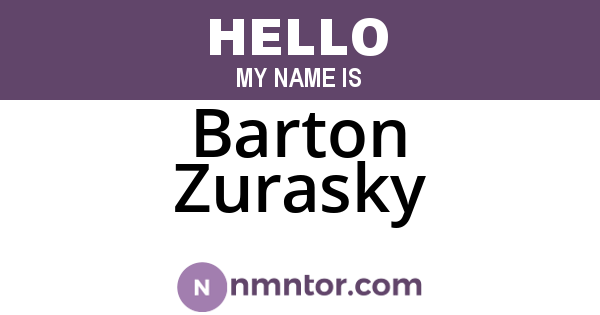 Barton Zurasky