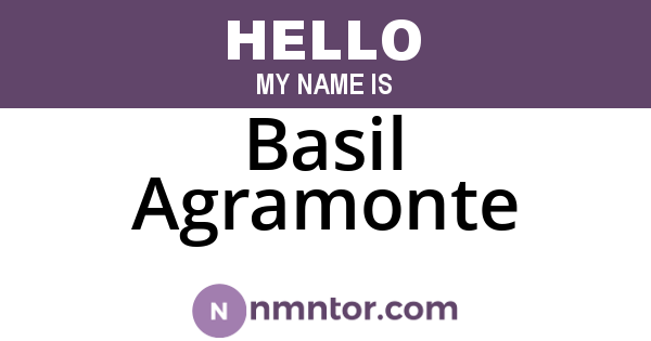 Basil Agramonte