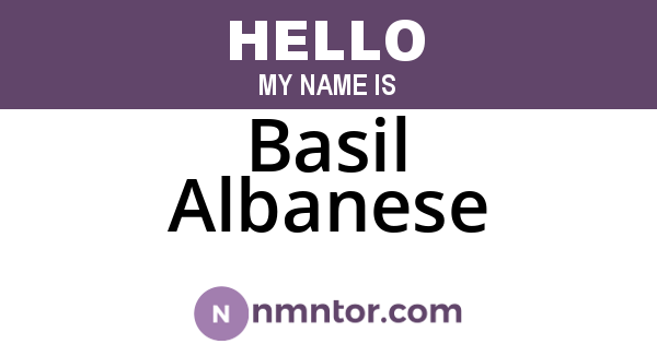 Basil Albanese