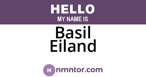 Basil Eiland