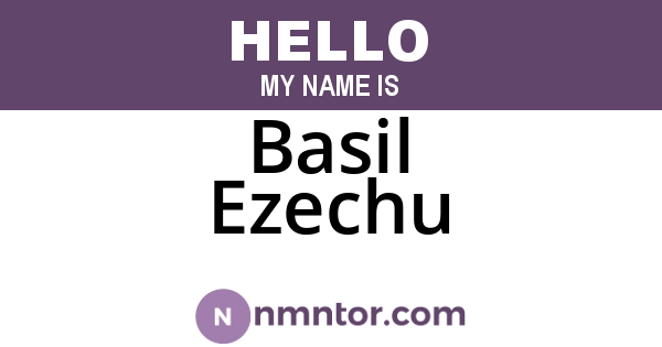 Basil Ezechu