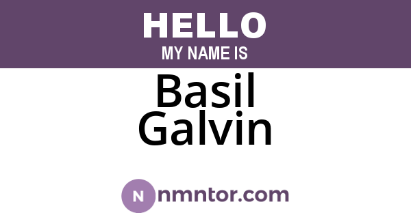 Basil Galvin