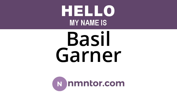 Basil Garner