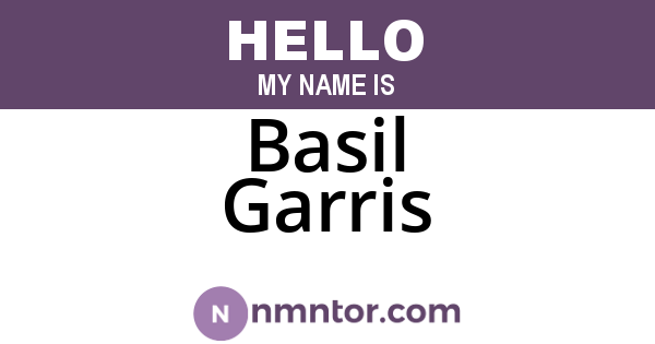 Basil Garris