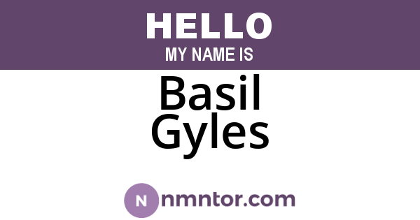 Basil Gyles