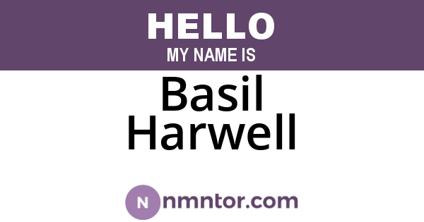 Basil Harwell