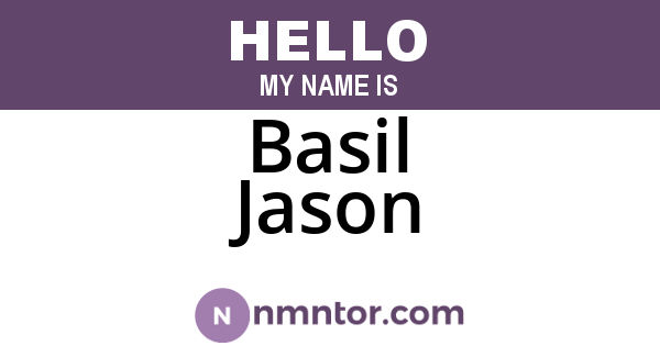 Basil Jason